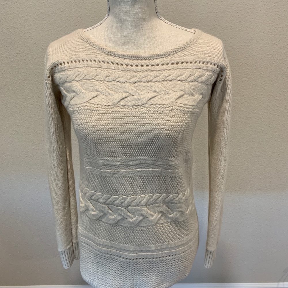 Ann Taylor Cable Tunic Sweater